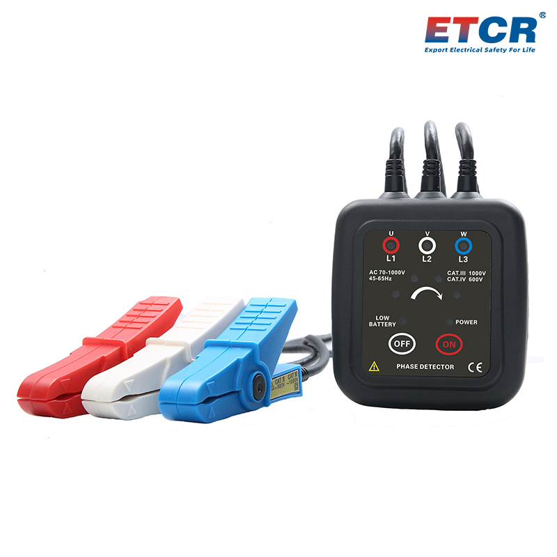 ETCR1000C Non-Contact Low Voltage Phase Sequence Detector