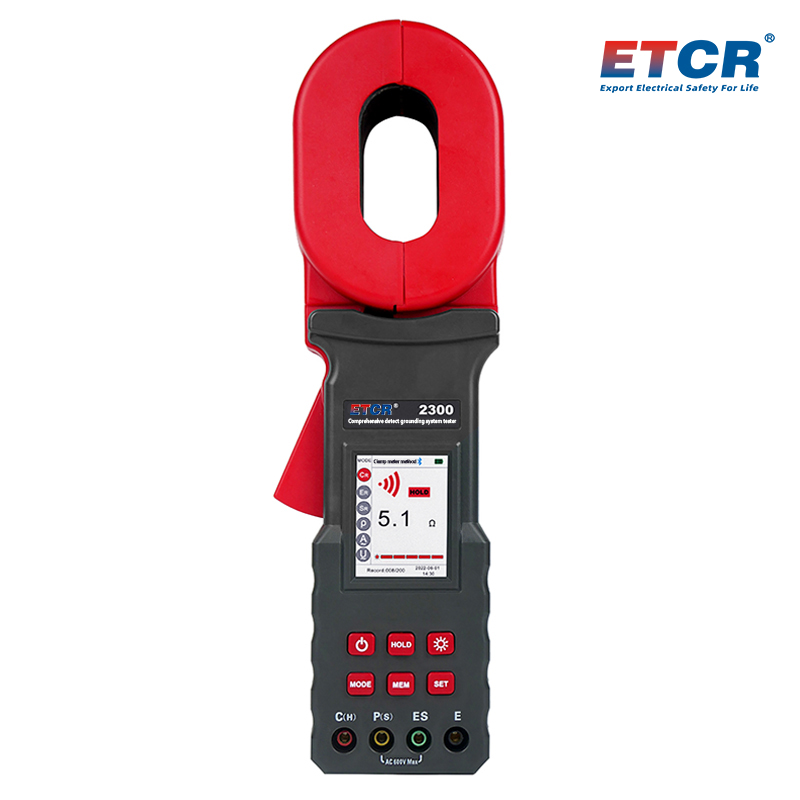 ETCR2300 Ground Pile Type Clamp Earth Resistance Tester