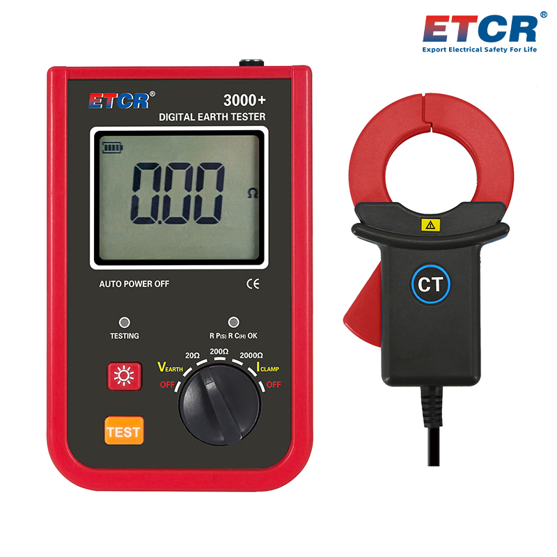 ETCR3000+ Digital Earth Resistance Tester