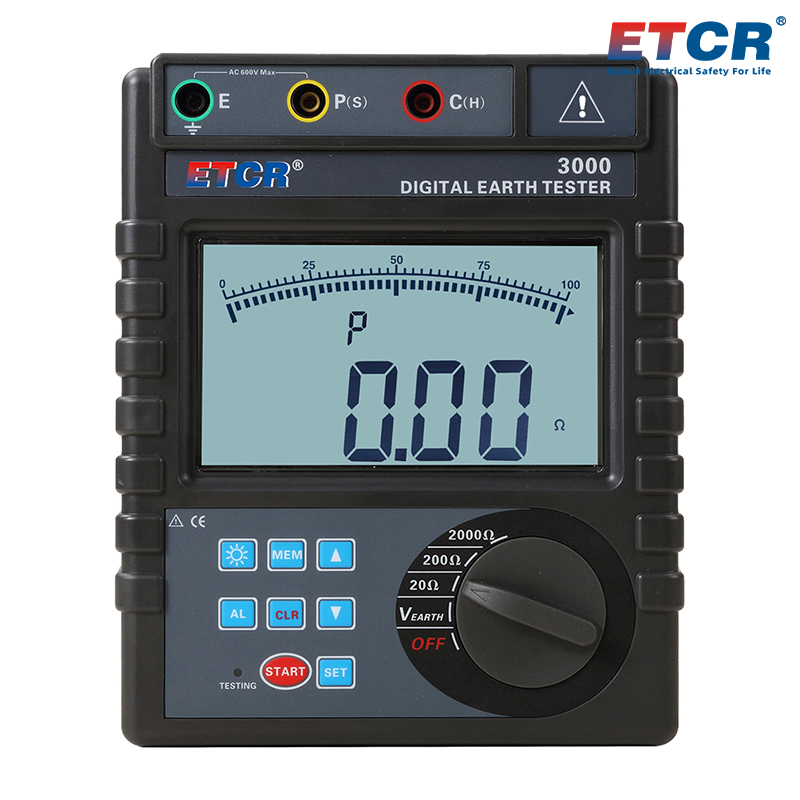 ETCR3000 Digital Earth Resistance Tester