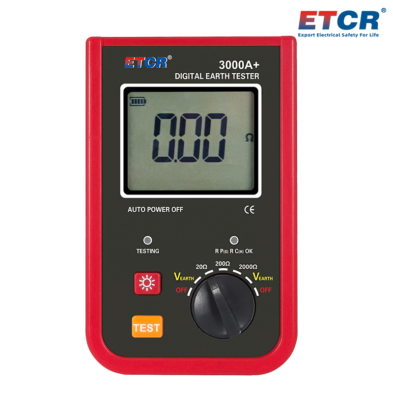 ETCR3000A+ Digital Earth Resistance Tester