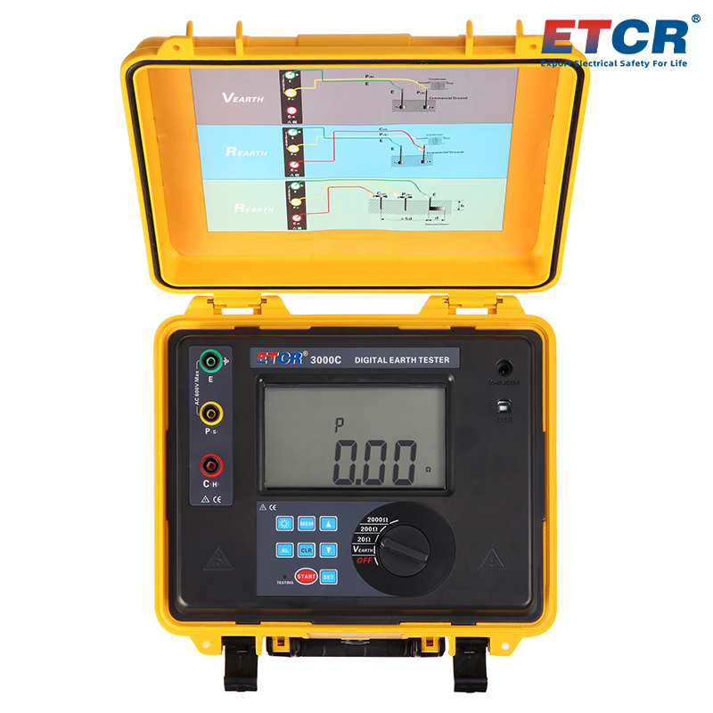 ETCR3000C Digital Earth Resistance Tester