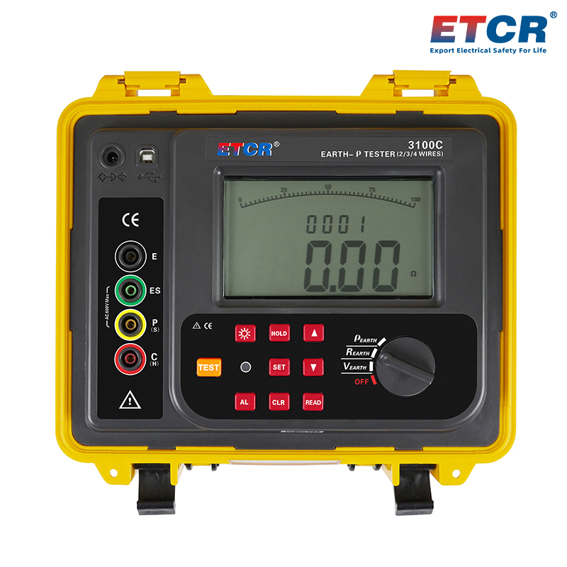 ETCR3100C Earth Resistance/Soil Resistivity Tester