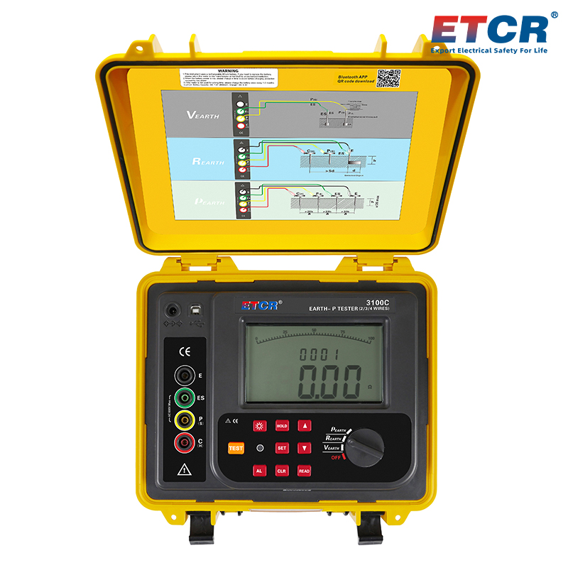 ETCR3100C Earth Resistance/Soil Resistivity Tester|Multi functional ...