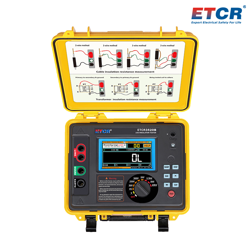 ETCR3520B High Voltage Insulation Resistance Tester