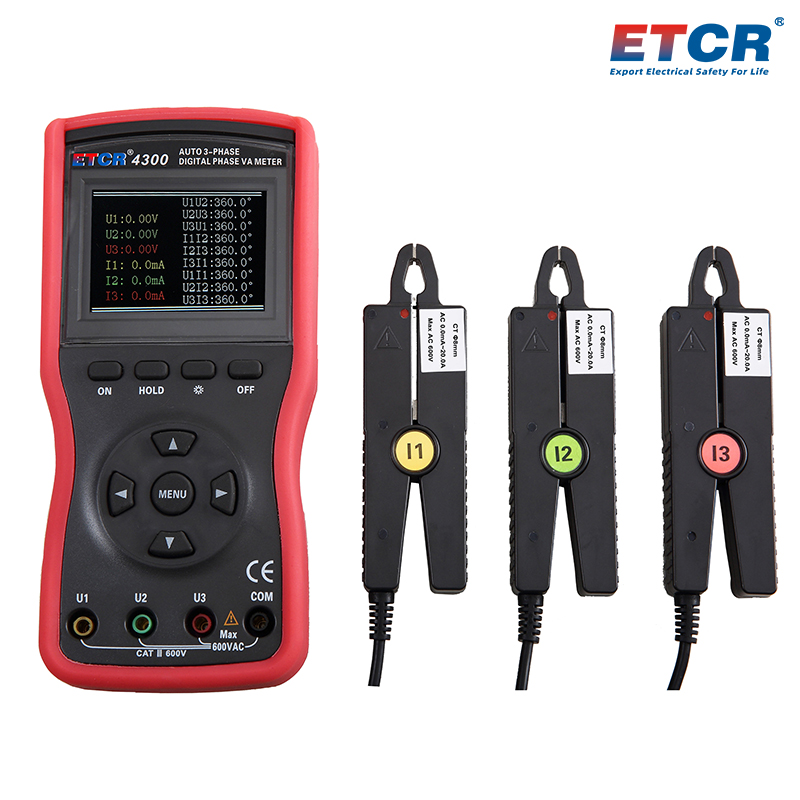 ETCR4300 Three Phase Digital Phase Voltmeter