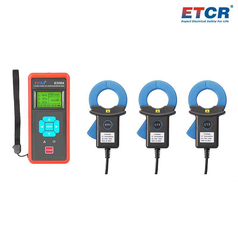 ETCR8300A Three Channel Clamp Current Monitoring Recorder