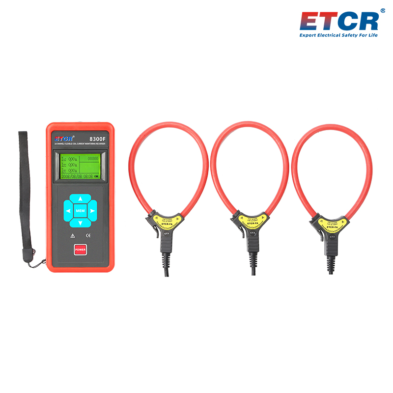 ETCR8300F Three Channel Flexible Coil Current Monitoring Recorder 