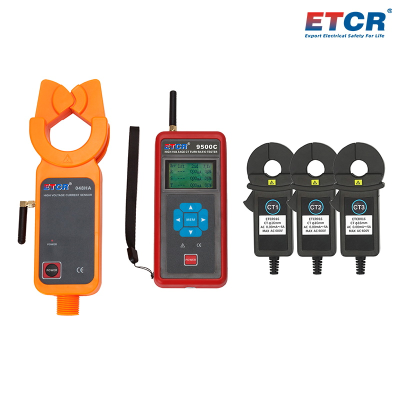 ETCR9500C-016 Three-Channel Wireless High Voltage CT Turn Ratio Tester