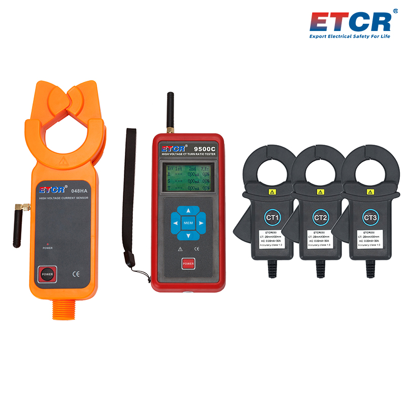 ETCR9500C-030 Three-Channel Wireless High Voltage CT Turn Ratio Tester